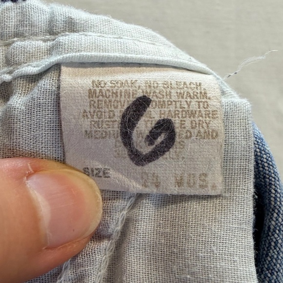 Oshkosh B'Gosh VTG Denim Jean Overall Light Wash Size 24 Months - Picture 6 of 8